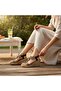 25Y155-3 36/41 Women's Wedge Sole Stone Sandals - 2