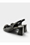 Thick Heel Elastic Comfortable Classic Heeled Genuine Leather Shoes - 6.5 cm - 4