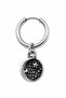 Unisex Silver Color Steel Dangle Authentic Face Crescent and Star Figured Hoop Earrings 1 Piece - 2