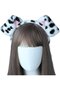 Dalmatian dog ear headband cosplay hair accessory.