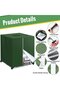Water Tank Cover (275 Gallons) - Zippered, made of durable, waterproof 420D material with UV protection (Green, 47.2 x 39.4 45.7 inches) - 4