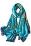 Silk scarf 90cm square women's hair/sleep headwrap.