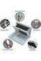 Women's small PU zipper wallet black coin/card sleeve. - 3