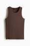 Slim Fit Ribbed vest top - 4