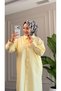 6594 - Stylish Comfortable Sleeve Cuff and Pocket Stone Detailed Woven Soft Fabric Women's Poplin Shirt-Tunic - 5