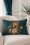 Bird and Peony Green 2-Piece Throw Pillow Cover 35X55 cm - 2