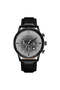 Men's Black Stainless Steel Watch, Gradient Dial | Trn-43bk