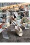 "Sand Clock" 7-Strap Handmade Latin, Tango, Dance, and Ballroom Shoes 5.5 cm 7 Pont Goblet Heel Model - 4