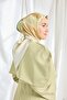 Twill Silk Scarf Watercolor Water Green - 4
