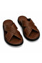 Genuine Leather Men's Tan Slippers (Cb571) - 3