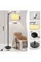 Modern Gold Floor Lamp | Fabric Shade Metal Standing Lamp for Living Room, Lounge & Bedroom | LGY-99018