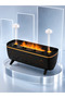Jelly Rain Effect Air Humidifier 280 ml Aromatherapy Diffuser with Flame Effect - - 2