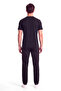 Men's Regular Fit Round Neck Logo Label Cotton Short Sleeve Black T-Shirt - 4