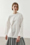 Basic Cotton T-Shirt with Piping White - 7