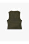 Khaki Women's Vest 6Wak20323Ew - 5