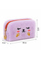 Plush Pen Holder and Makeup Bag Zippered Multi-Purpose Organizer Bag Lilac - 2