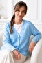 Buttoned Cardigan N511 Baby Blue
