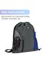 Drawstring Backpack String Bag Sackpack Cinch Water Resistant Nylon for Gym Shopping Sport Yog - 4