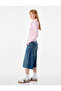 Cotton Buttoned Corset Detailed Polo Collar Long Sleeve T-Shirt - 3