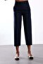 Navy Blue Carrot Cut Trousers - 6
