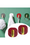 2-Piece Adhesive Retro Hanger Cabinet Door Handle Red Bx40