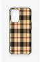 Oppo A16 Compatible Cream Plaid Patterned Silicone Case - 2