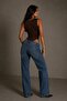 Women's Lined Zero Sleeve Square Neck Snap Bodysuit Blouse Body Low-Cut Sandy Fabric - 4