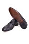 Dark Blue Color Lace-Up Genuine Leather Men's Shoes - 3