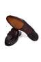 Brown Laceless Genuine Leather Men's Half Shoes - 2