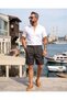 Men's Pleated Detailed Lace-Up Old Money Shorts - 6