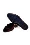 Brown Laceless Genuine Suede Leather Men's Half Shoes - 2