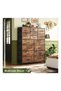 Deal 15-drawer large size Fabric model For inside Home Bed Room Storage Cabinet Brown Color 100cm - 2