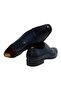 Dark Blue Color Lace-Up Genuine Leather Men's Shoes - 2