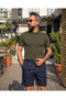 Men's Pleated Detailed Lace-Up Old Money Shorts