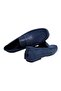 Dark Blue Color Laceless Genuine Leather Men's Shoes - 2