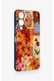 Vivo Y19 5g Compatible Orange Lily Pattern Silicone Case - 3