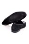 Black Color Laceless Genuine Leather Leather Sole Men's Shoes - 2