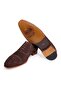 Brown Lace-Up Genuine Leather Suede Men's Shoes - 3