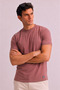 Men's Half Turtleneck Short Sleeve T-Shirt Basic Slim Fit - 3