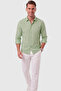 Men's Green Relaxed Fit Wrinkle-Resistant Summer Shirt 2602608 - 2