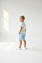 Boy's Light Gray Linen Shorts - 2