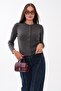 Women's Knitted Patterned Button Closure Knitwear Cardigan 265161 - - 4
