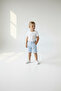 Boy's Light Gray Linen Shorts - 8
