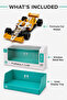 Formula Car 1:24 Scale Die-Cast Racing Model for Kids Ages 3+ – Yellow & White Open-Wheel Race Car Toy with Detailed Graphics, Rolling Wheels & Display Box - 7