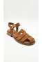 Tan Suede Women's Sandals 647.7004