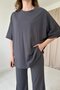 Smoked Modal Blouse and Pants Set - 2