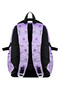 Lilac-Black Leather Printed School Princes Kuromi Elementary School Backpack, Thermal Lunch Bag and Pencil Case Bag - 6