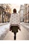 Rose Patterned Women's Shoulder Shawl, Knitwear Shawl, Cape Shawl, Poncho - 5