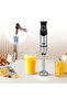 4-in-1 Hand Blender Set, Electric Immersion Stick Blender with Food Chopper, Whisk, Dough Hooks - 4