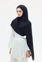 Naia Jacquard Shawl Chain Pattern - Black - 3